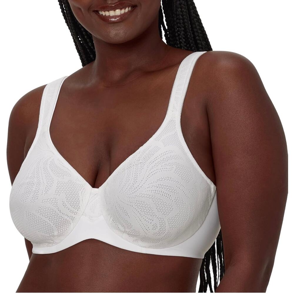 Women's White Seamless Underwire Bra - Supportive Comfort